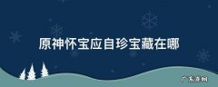 原神怀宝应自珍宝藏在哪里 原神怀宝应自珍宝藏在哪