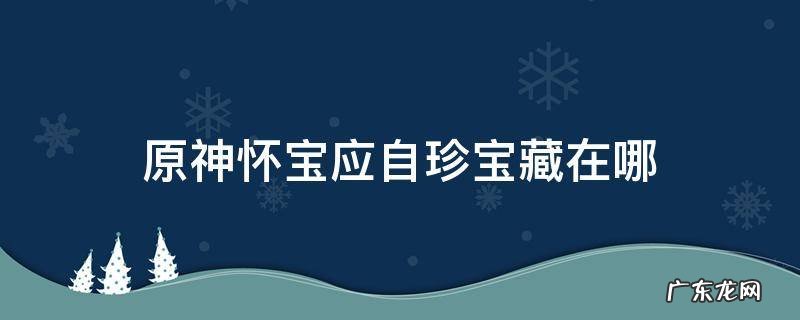 原神怀宝应自珍宝藏在哪里 原神怀宝应自珍宝藏在哪