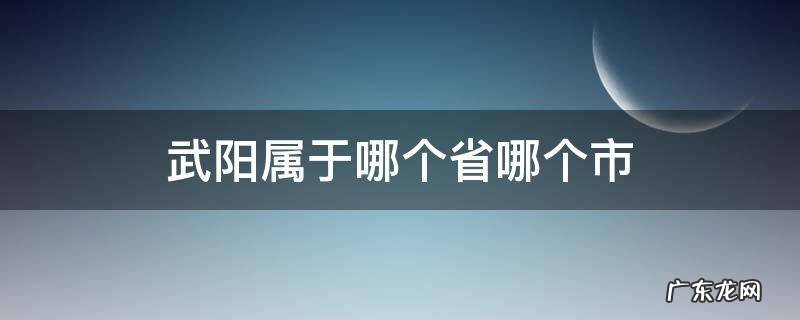 武阳属于哪个省哪个市 武阳市是哪个省