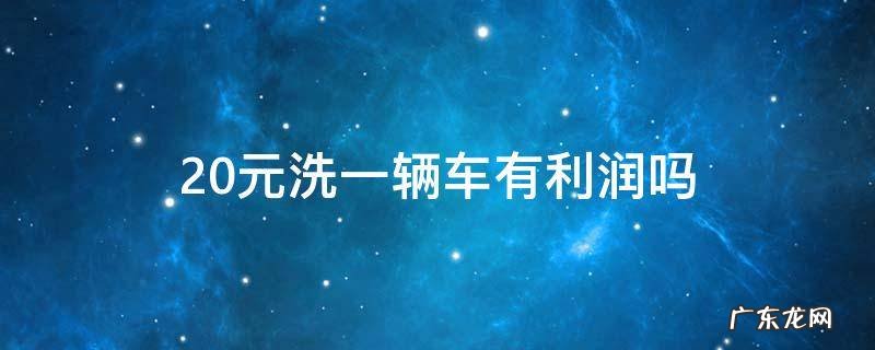 20元洗一辆车有利润吗一天能洗几辆车? 20元洗一辆车有利润吗