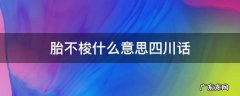 胎不梭啥意思 胎不梭什么意思四川话