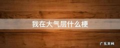 你以为我在第一层,其实我在大气层是什么梗 我在大气层什么梗