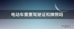 电动车需要驾驶证和牌照吗 电动车什么牌照要驾驶证