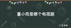 董小宛是哪部电视剧里的 董小宛是哪个电视剧