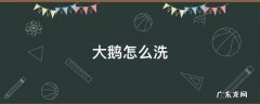 大鹅怎么洗 大鹅 怎么洗