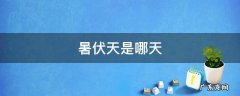 暑伏天是哪天 哪天哪天暑伏