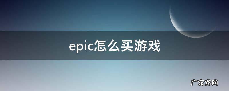 Epic怎么买游戏 epic怎么买游戏