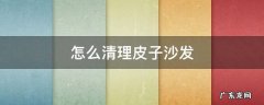 怎样清理皮沙发 怎么清理皮子沙发