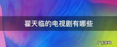 翟天临演了哪几部电视剧 翟天临的电视剧有哪些