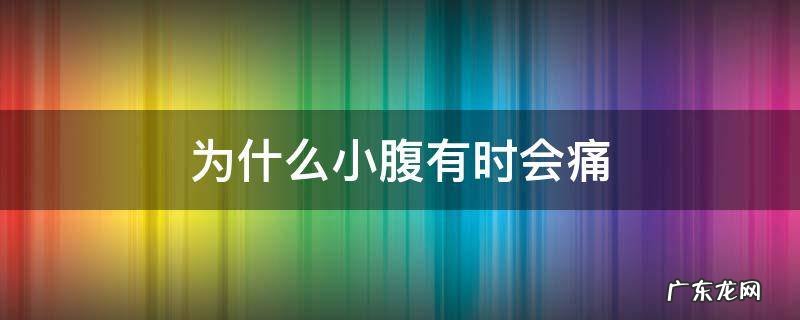 为什么小腹有时会痛 为什么小腹有时候会痛