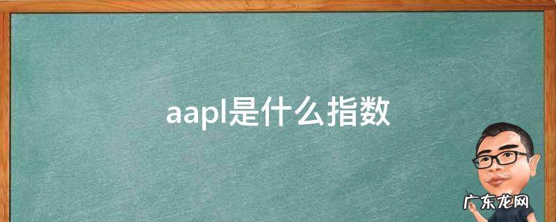 aapl是什么指数 指数a啥意思