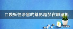 口袋妖怪漆黑的魅影超梦在哪里抓 口袋妖怪漆黑的魅影超梦在哪里抓?