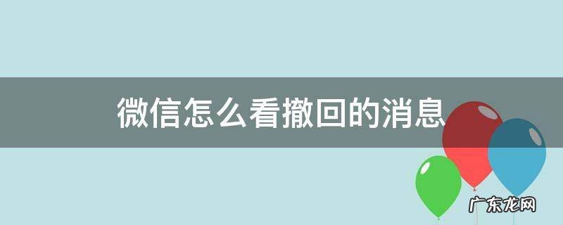 微信怎么看对方撤回的消息 微信怎么看撤回的消息