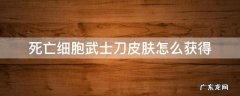 死亡细胞武士刀皮肤怎么获得 死亡细胞武士皮肤获取