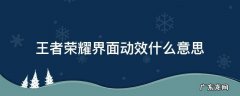 王者荣耀界面动效有什么用? 王者荣耀界面动效什么意思