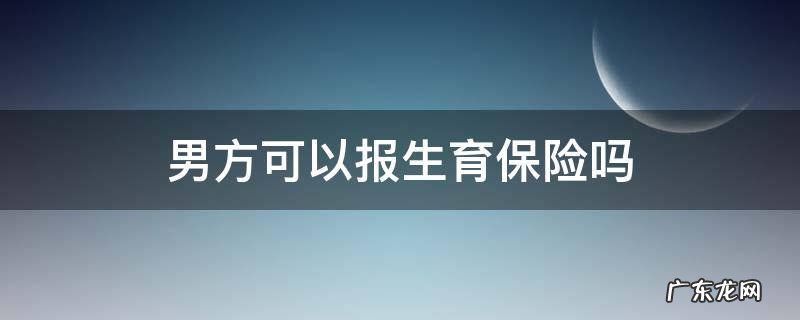 什么情况下可以报男方的生育保险 男方可以报生育保险吗