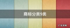 商标分类9类 商标类目9类