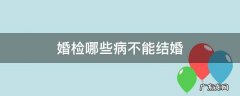 婚检哪些病不能结婚 婚检什么病不能办结婚证