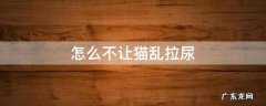 有什么办法不让猫乱尿 怎么不让猫乱拉尿