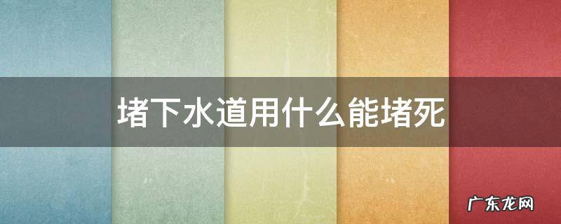 堵下水管用什么能堵死 堵下水道用什么能堵死