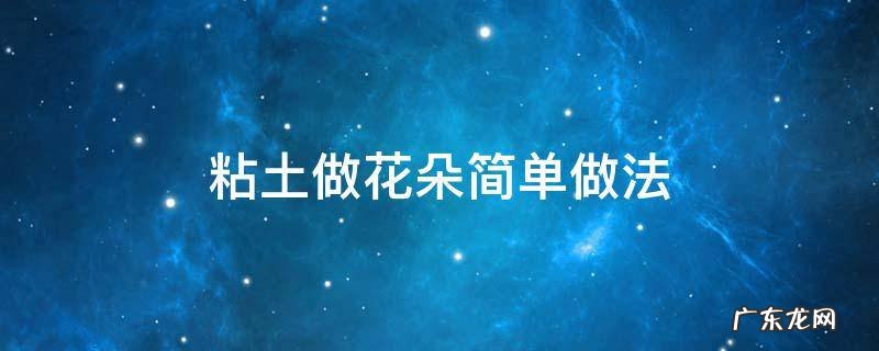 粘土做花朵简单做法 粘土做花朵简单做法视频