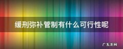 缓刑弥补管制有什么可行性呢 缓刑和管制并罚
