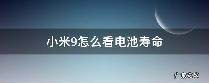 小米9怎么看电池寿命 小米9怎么看电池寿命百分比