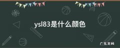 ysl83是什么颜色 ysl83号口红颜色