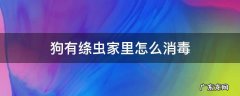 狗有绦虫家里怎么消毒 狗得了绦虫怎么去除