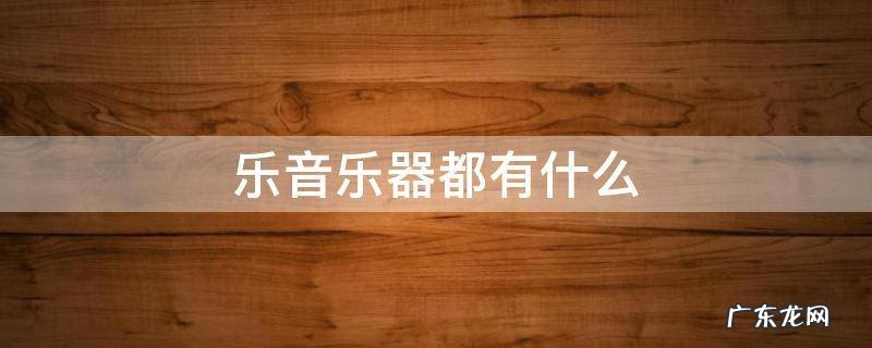 乐器音乐有哪些 乐音乐器都有什么