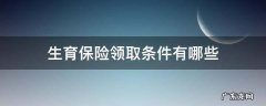 领取生育保险金的条件 生育保险领取条件有哪些