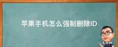 苹果手机怎么强制删除id账号 苹果手机怎么强制删除ID