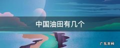 中国油田有几个 中国有几个油田分别在哪里