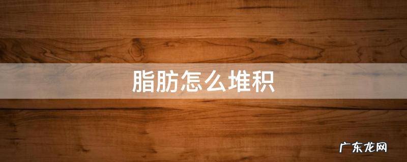 脂肪怎么堆积 脂肪怎么堆积起来的