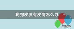 狗皮肤上有皮屑怎么办 狗狗皮肤有皮屑怎么办