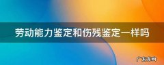 工伤鉴定和伤残鉴定的赔偿一样吗 劳动能力鉴定和伤残鉴定一样吗