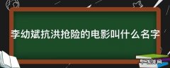 李幼斌抗洪抢险的电影叫什么名字来着 李幼斌抗洪抢险的电影叫什么名字