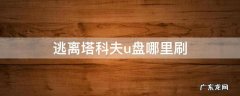 逃离塔科夫卑鄙的交易u盘在哪里刷? 逃离塔科夫u盘哪里刷