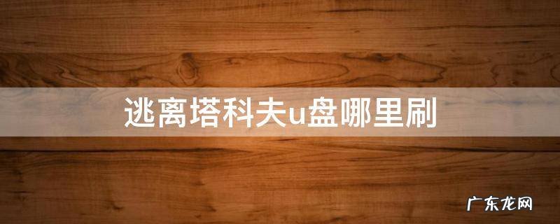 逃离塔科夫卑鄙的交易u盘在哪里刷? 逃离塔科夫u盘哪里刷