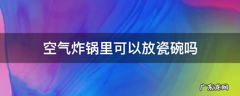 空气炸锅里面能放瓷碗吗 空气炸锅里可以放瓷碗吗
