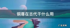 铜尊在古代干什么用 铜尊是什么