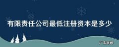 有限责任公司最低注册资本是多少 有限责任公司最低注册资本多少钱一般纳税人