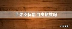 苹果图标不能随意摆放 苹果图标能自由摆放吗