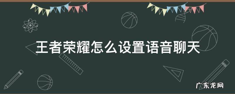 王者荣耀怎么设置语音聊天 王者荣耀怎么设置语音聊天或者打字
