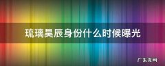 琉璃昊辰身份什么时候曝光 琉璃昊辰真实身份什么时候揭穿