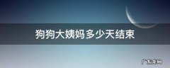 狗狗姨妈一般几天结束 狗狗大姨妈多少天结束