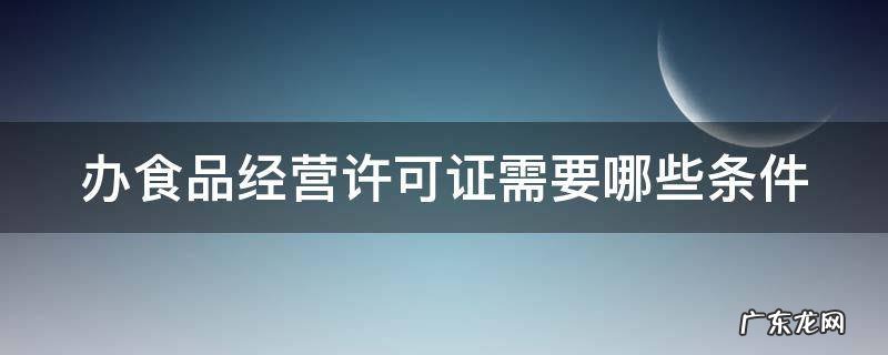 办食品经营许可证需要哪些条件 办食品经营许可证需要什么条件