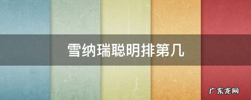 雪纳瑞聪明排第几 雪纳瑞聪明不聪明排第几位