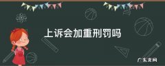 上诉会加重刑罚吗 上诉会加重处罚吗