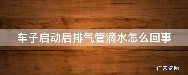 车子启动后排气管滴水怎么回事啊 车子启动后排气管滴水怎么回事